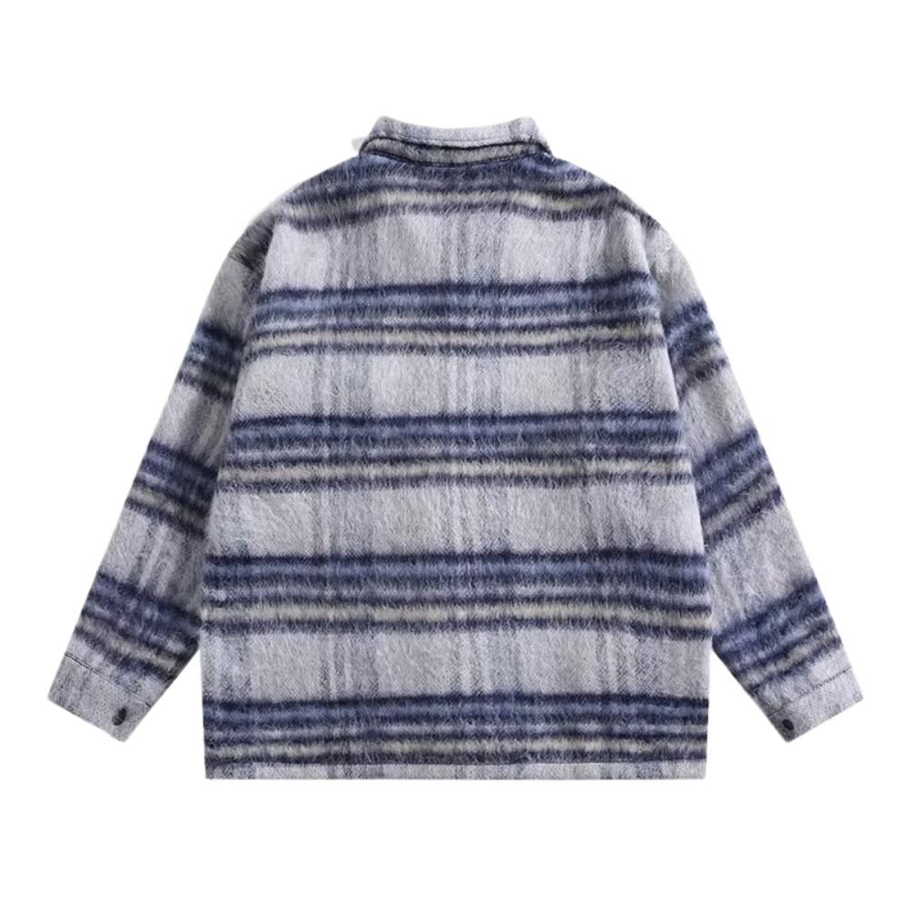 Classic Striped Woolen Jacket