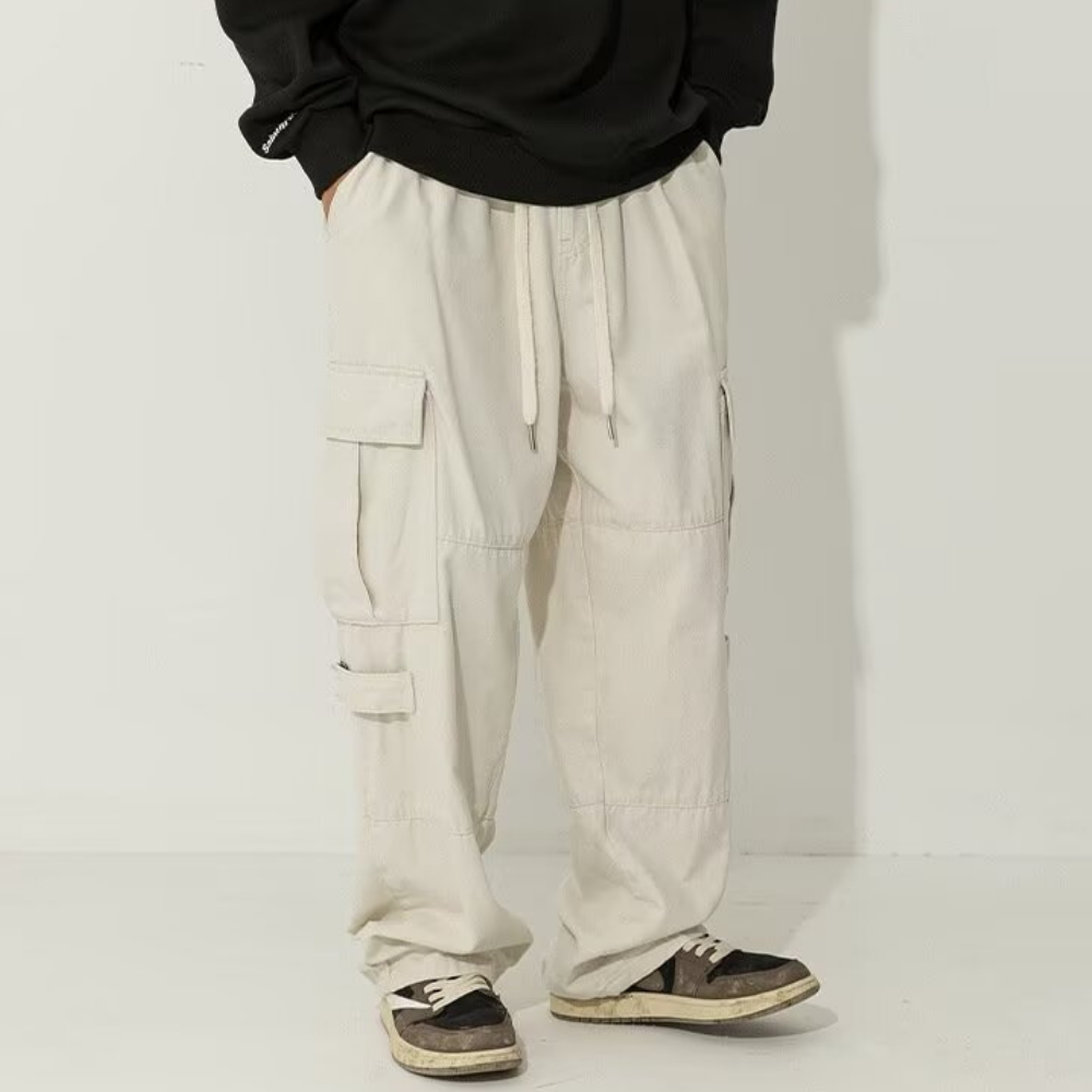 Functional Drawstring Pocket Cargo pants