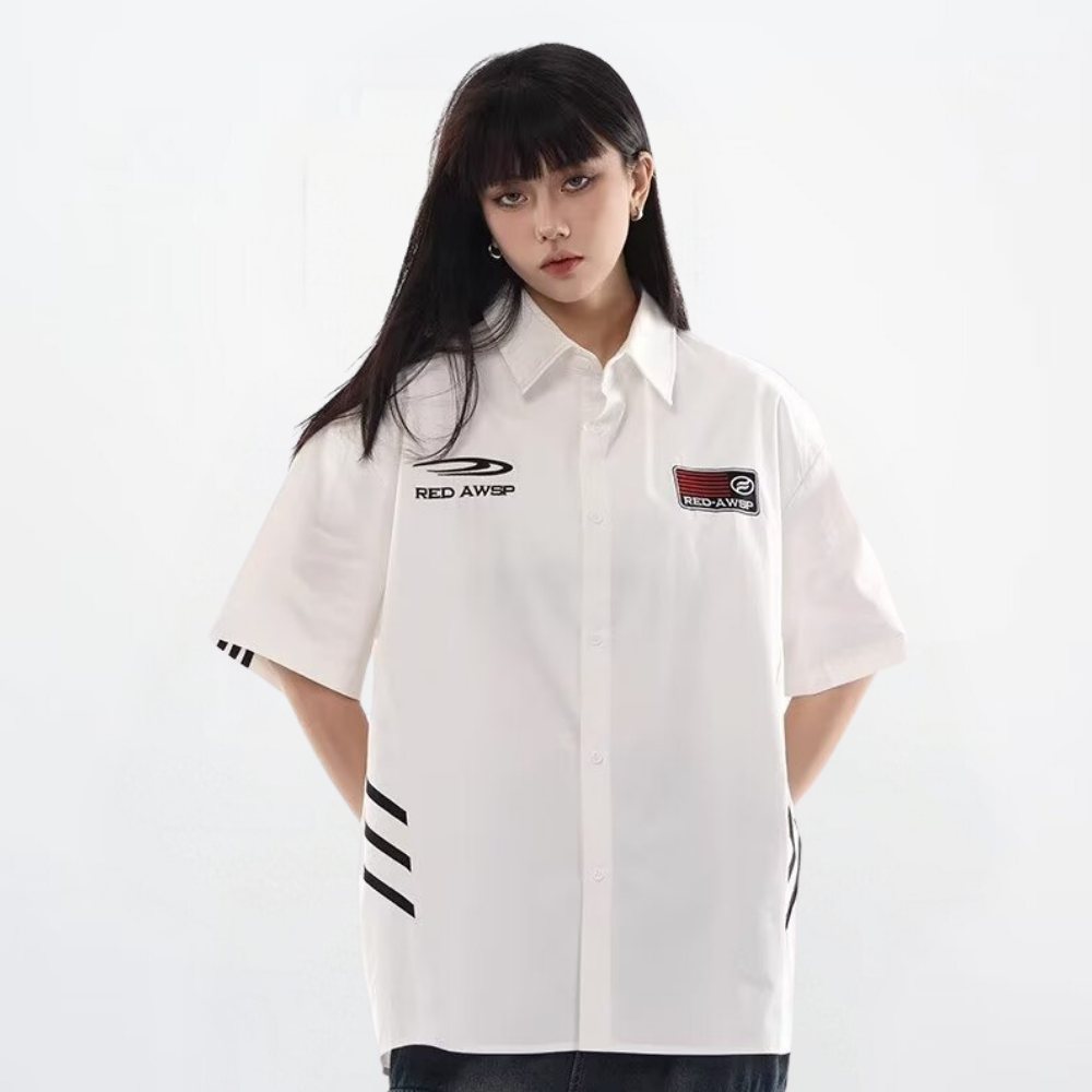 American Three-Stripe Embroidered Shirt