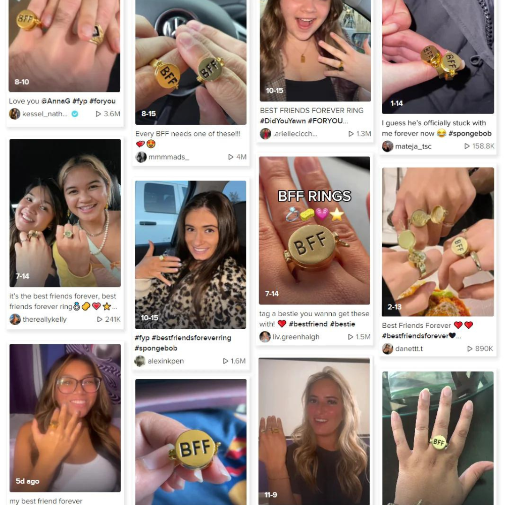The Best Friends Forever BBF Ring