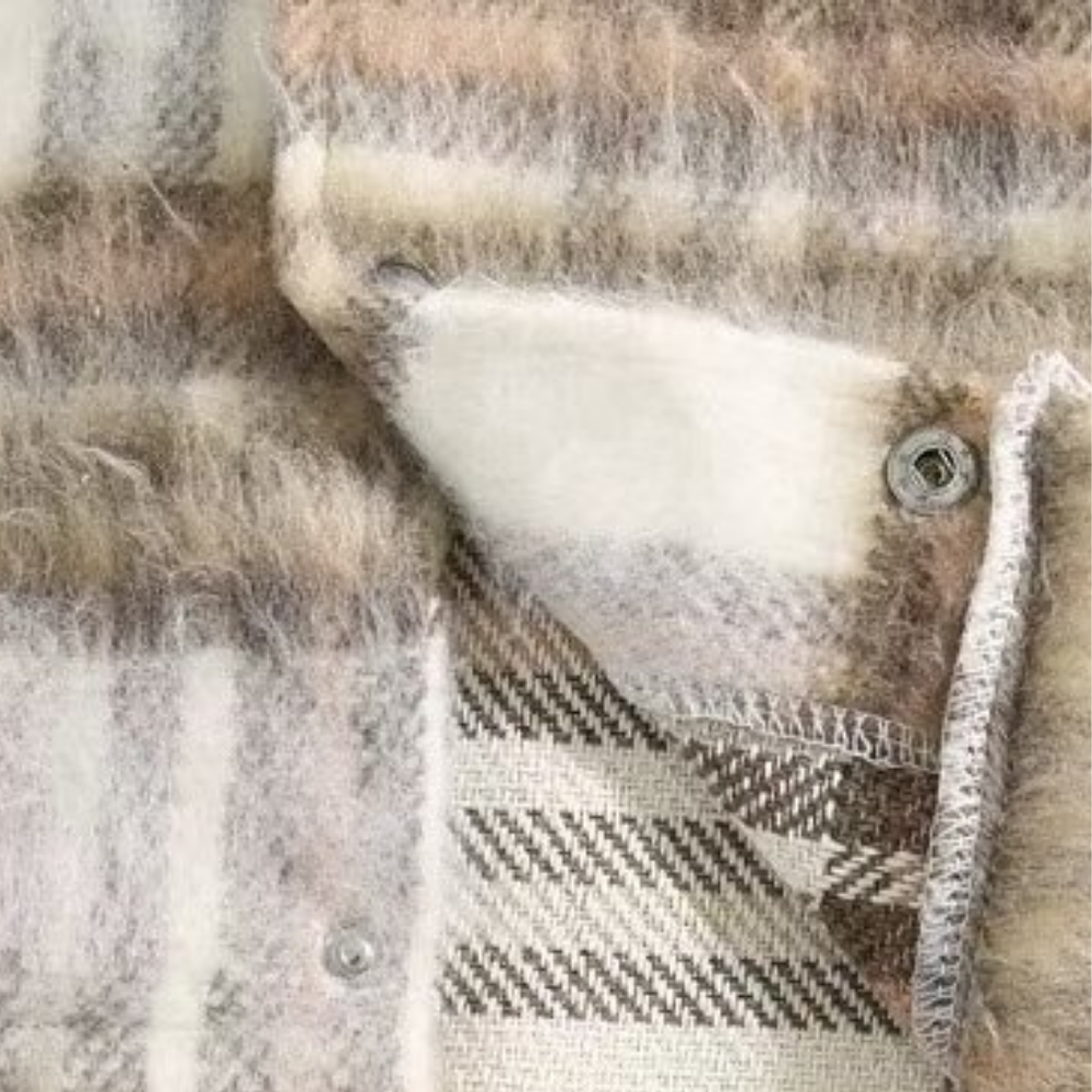 Classic Striped Woolen Jacket