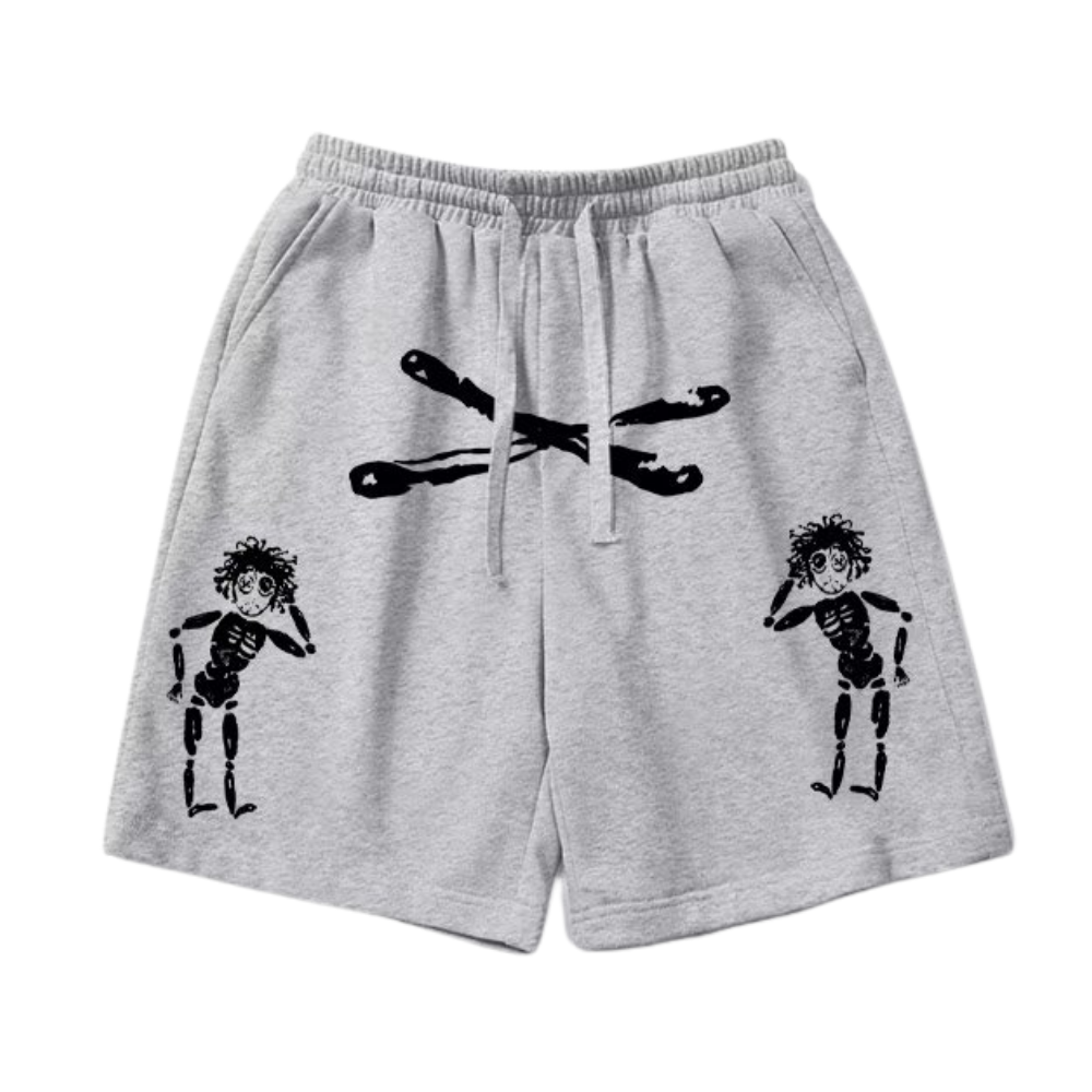 American Cross Skull Shorts
