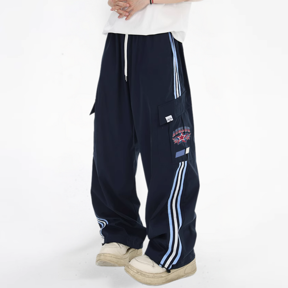 Harajuku Pocket Drawstring Sweatpants