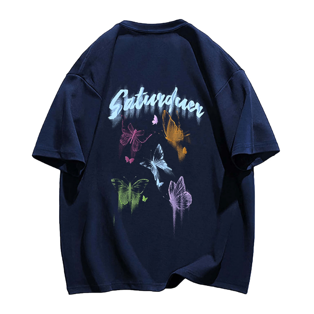 Casual Colorful Butterfly T-shirt