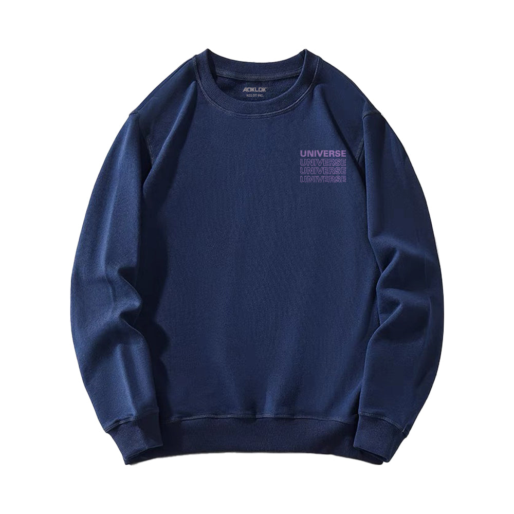 Casual Planet Print Sweatshirt