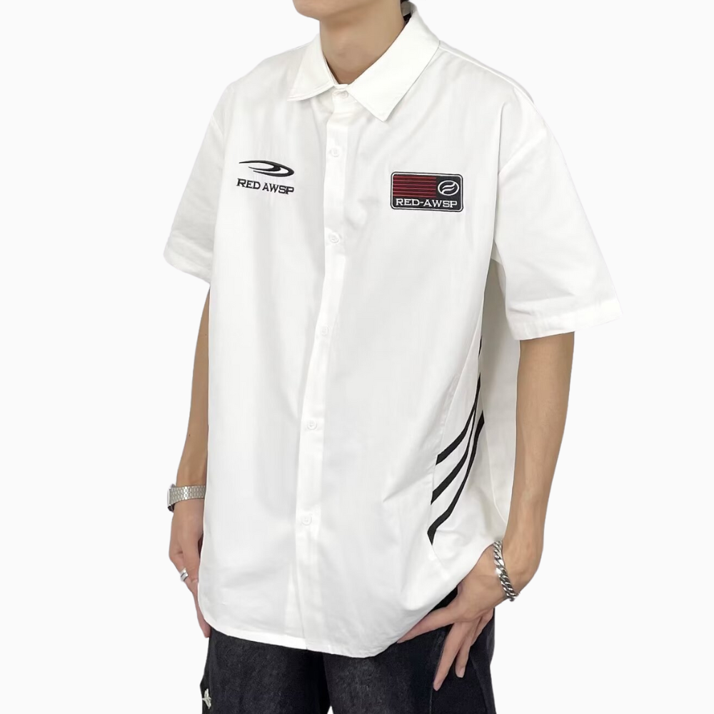 American Three-Stripe Embroidered Shirt