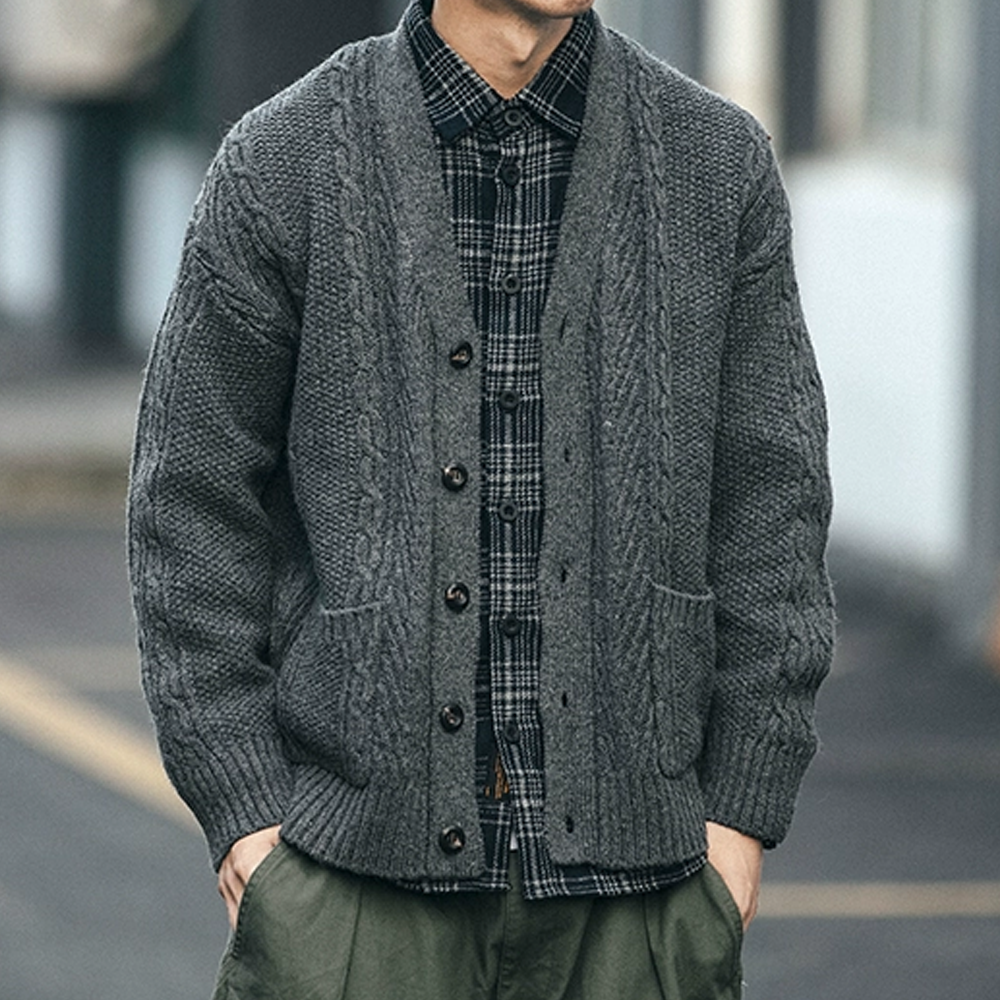 American Twist Knitting Cardigan Sweater