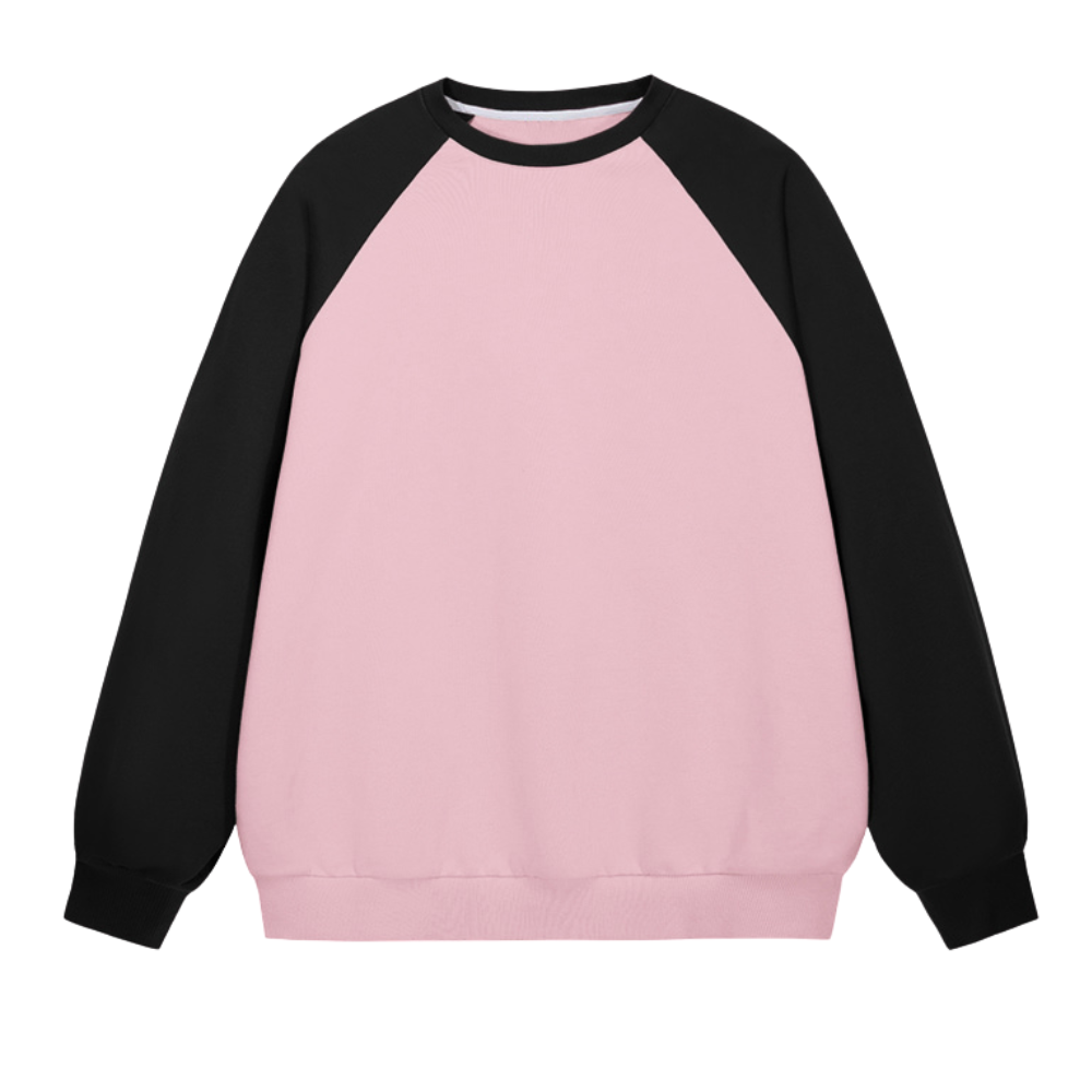 Solid Color Raglan Sweatshirt