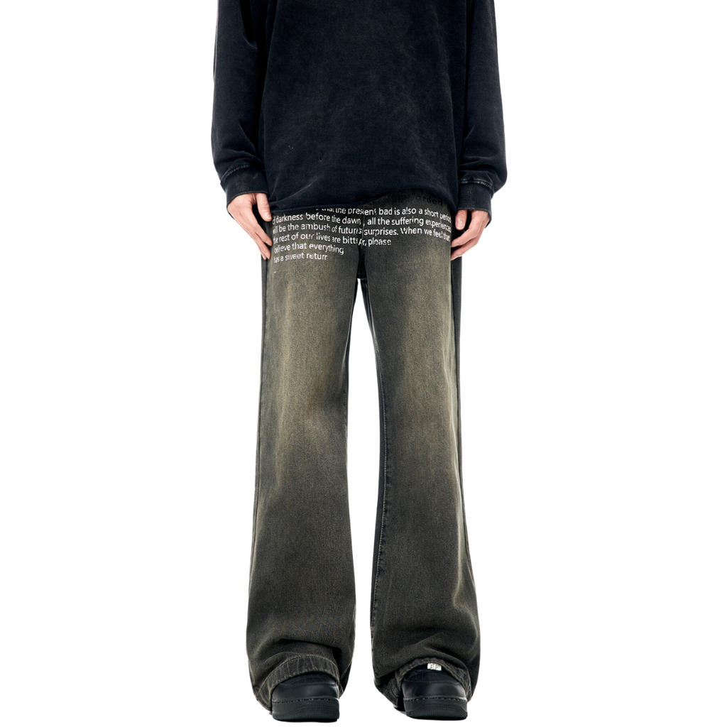 American Fashion Letter Jeans