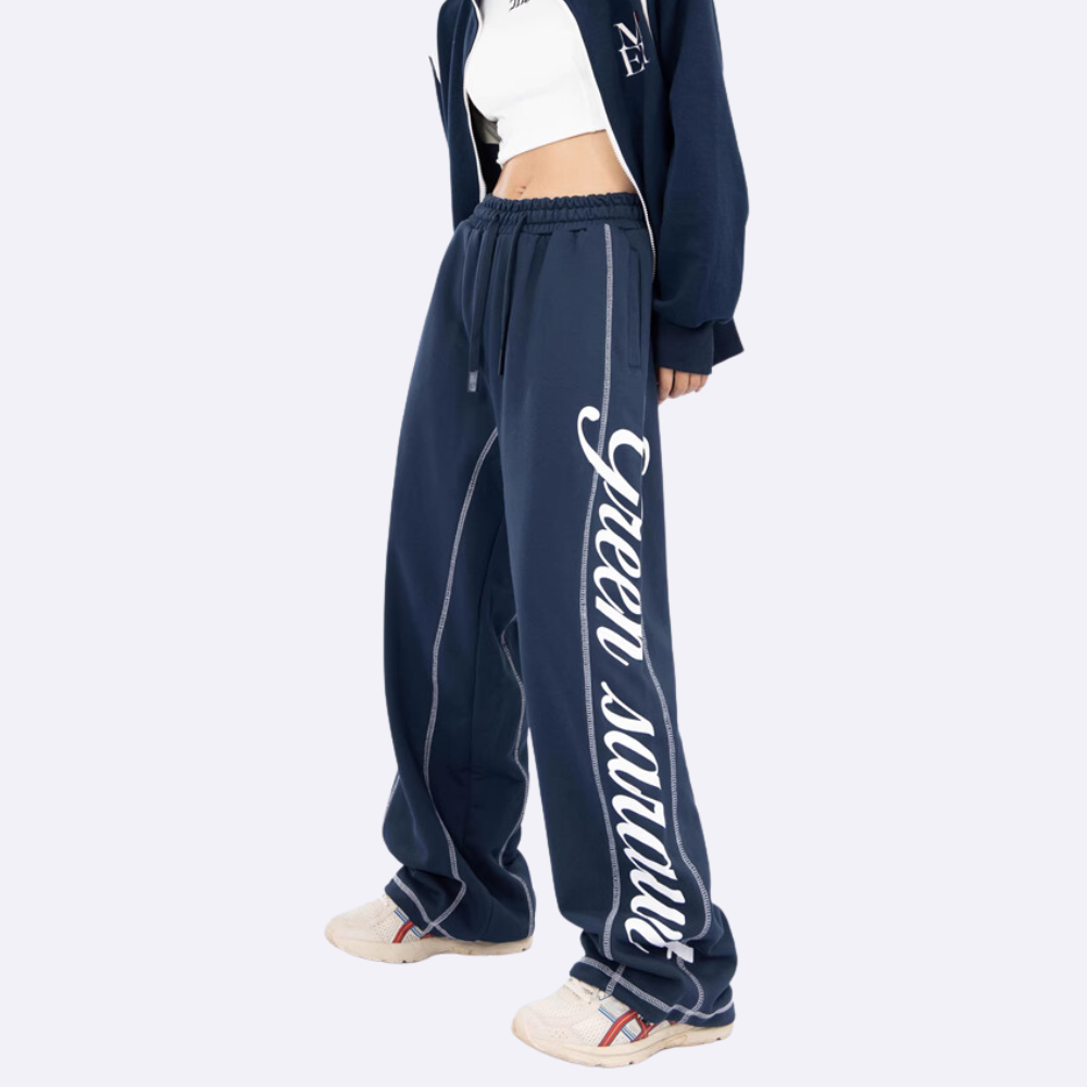 High Street Side Lettering Track Pants