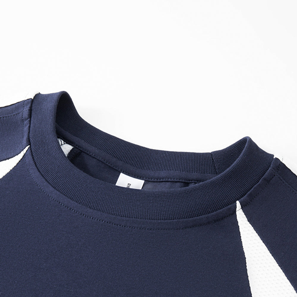 Evokyn Black Mesh Panel Jersey T-Shirt