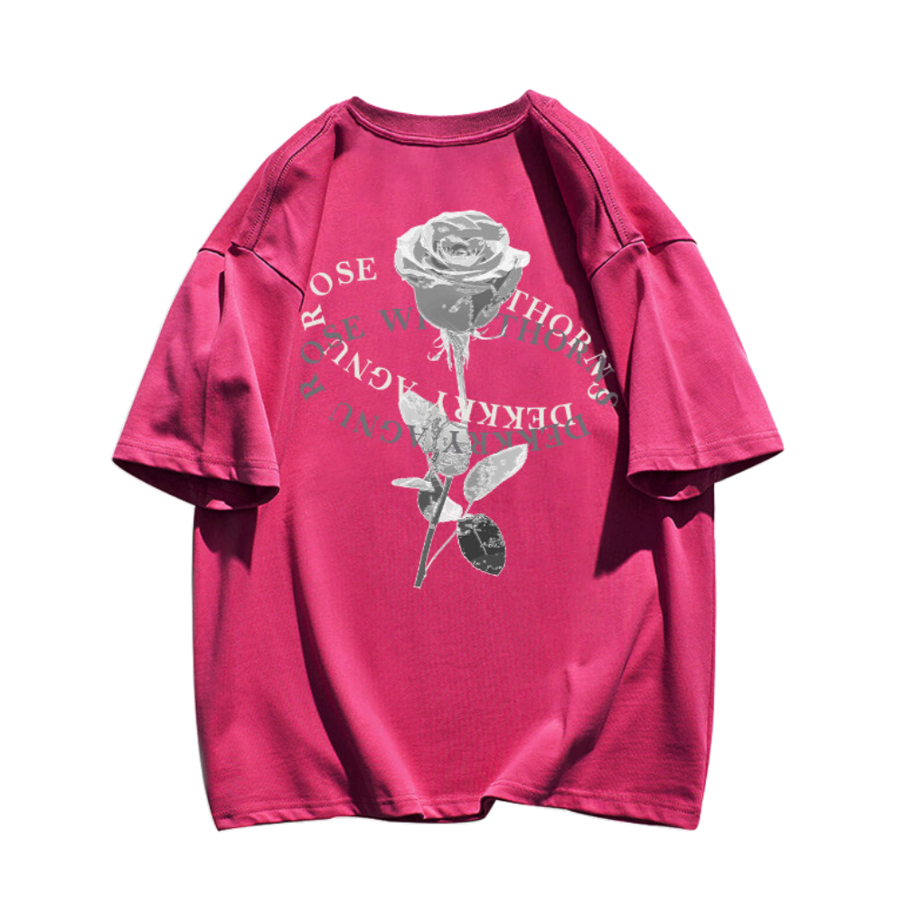 Simple Loose Rose T-Shirt