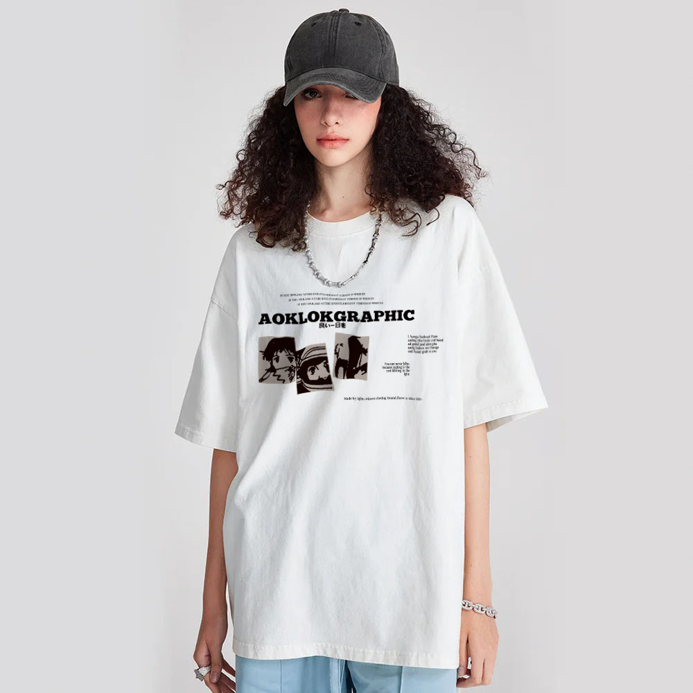 ⚡AG Japanese Motorcycle Girl T-Shirt