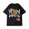 Street Philanthropist Trendy Brand Spoof Hip Hop Graffiti Short Sleeve Men's Trend Large Size Men's High Street Half Sleeve T-Shirt