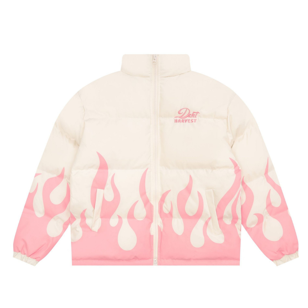 Hip Hop Flame Patch Coat