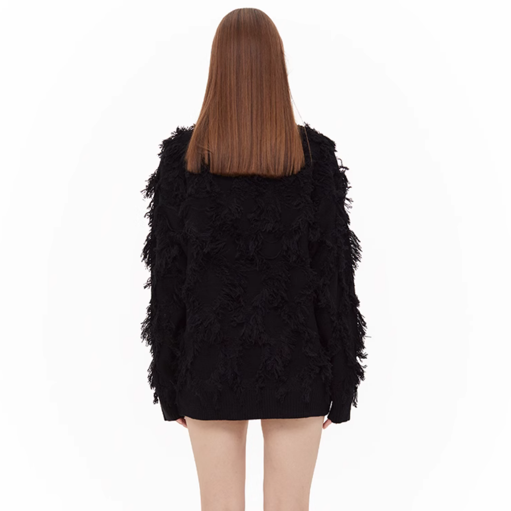 Women's American Solid Color Versatile Sweater