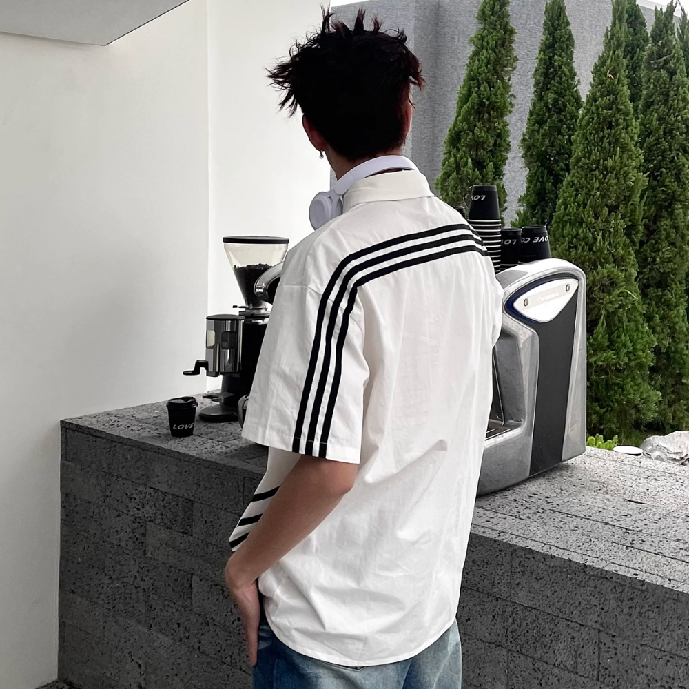 American Three-Stripe Embroidered Shirt
