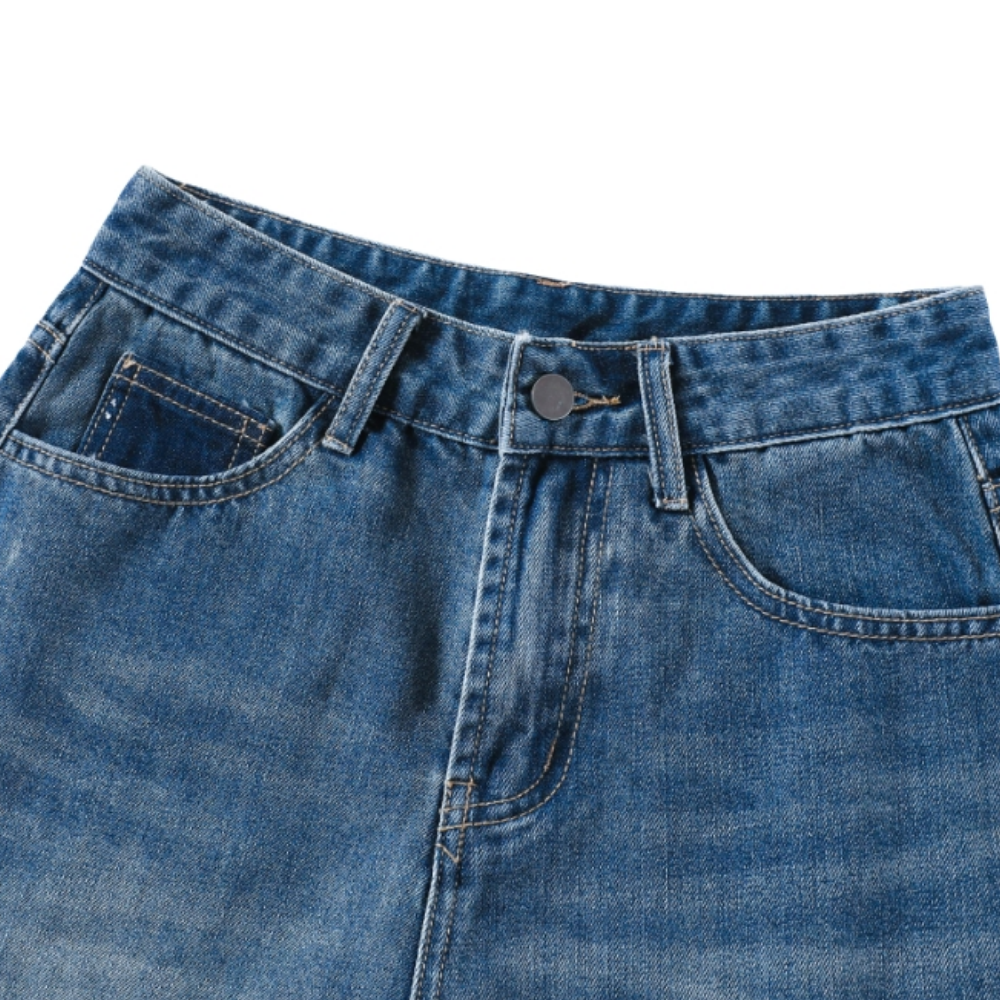 Women's Contrast Color Straight Jorts