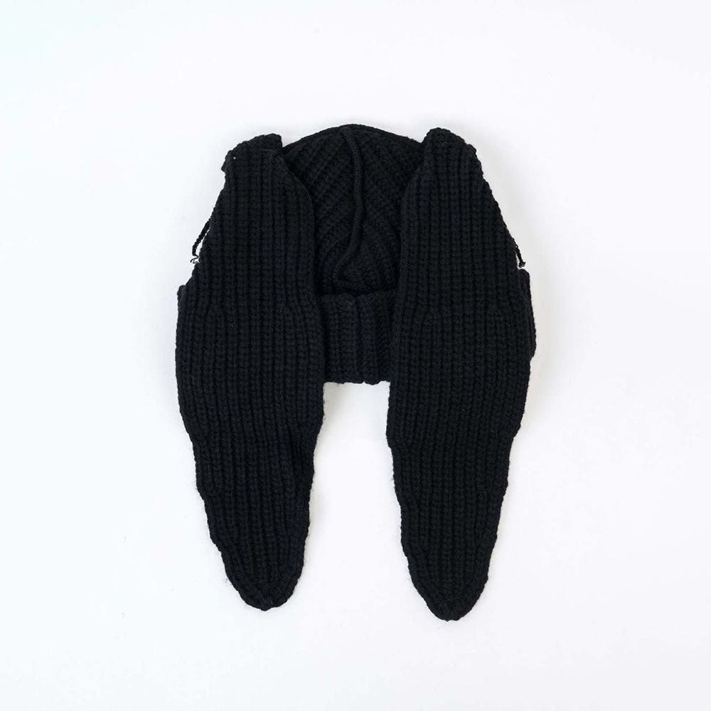 Street Solid Color Rabbit Knitted Hat