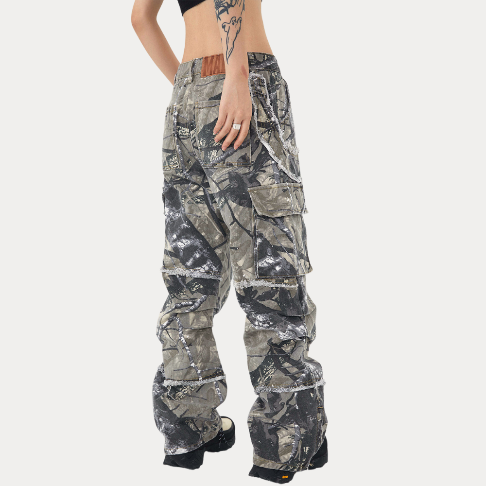 Street Jungle Camo Leaf Cargo Pant