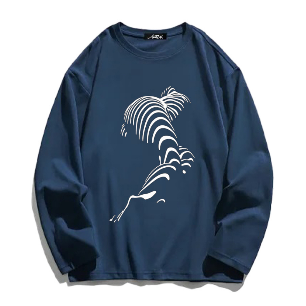 Abstract Graphic Long Sleeve Shirt