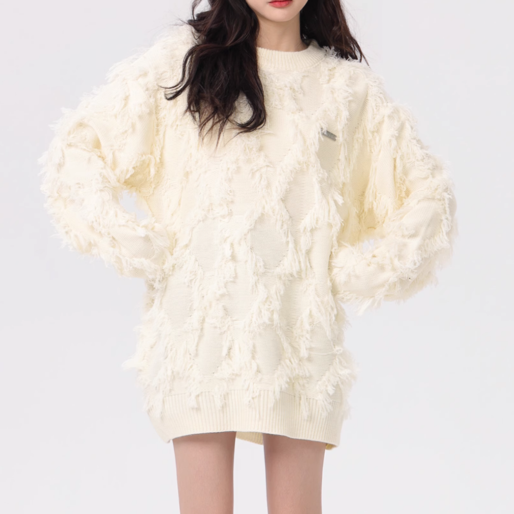 Women's American Solid Color Versatile Sweater