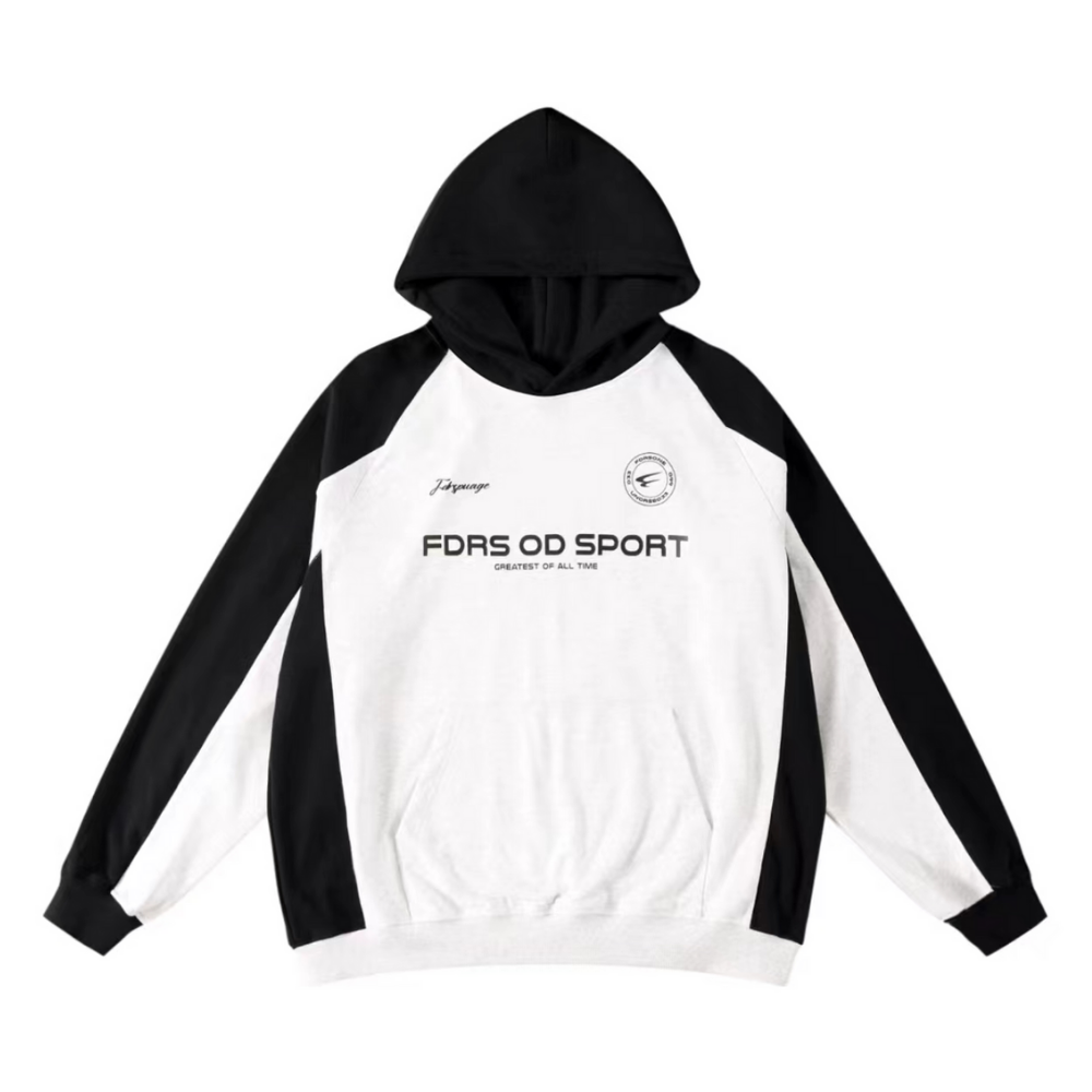 Urban Fashion Stitching Hoodie