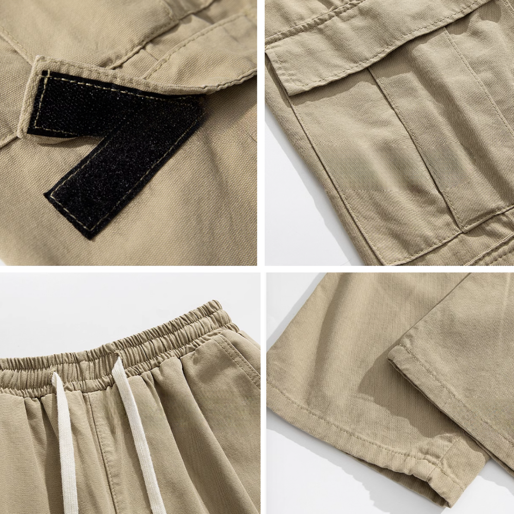 Functional Drawstring Pocket Cargo pants