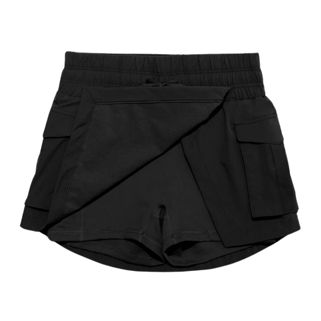 Women's Athletic High Waist Cargo Shorts