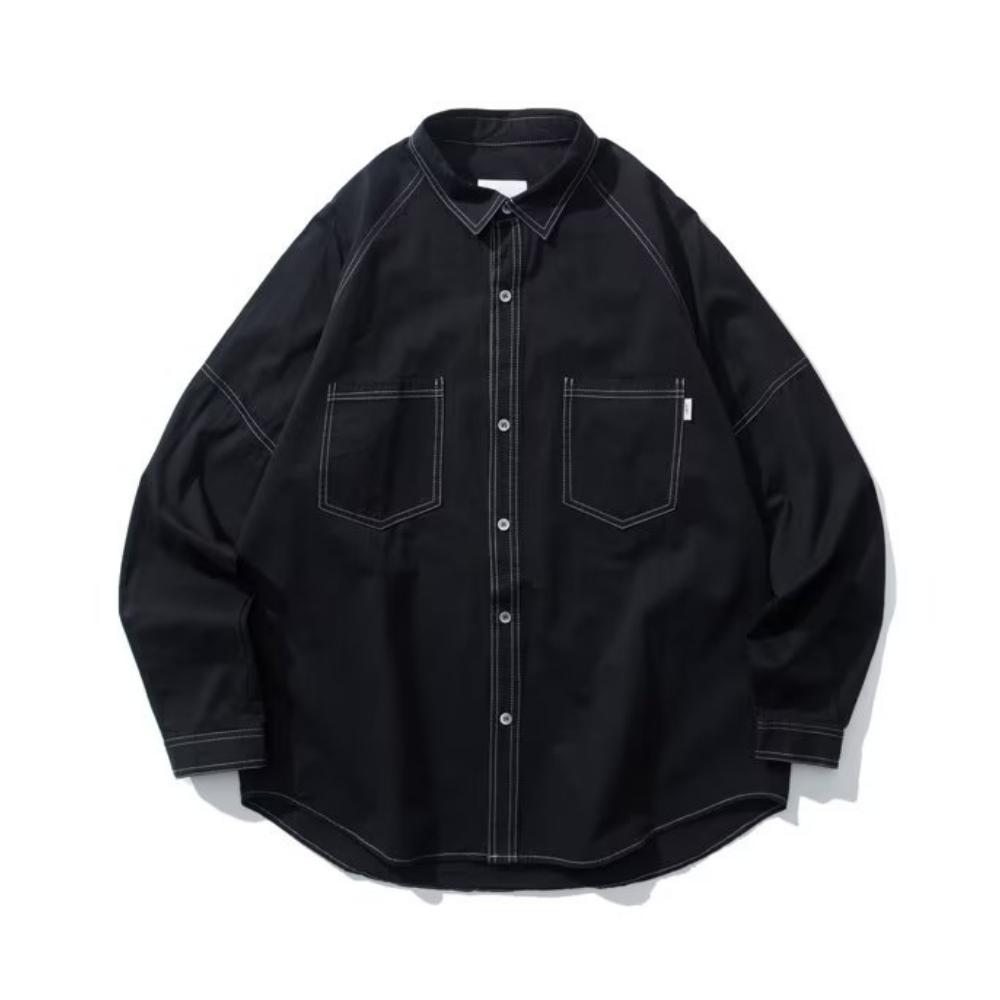 Classic Solid Denim Shirt