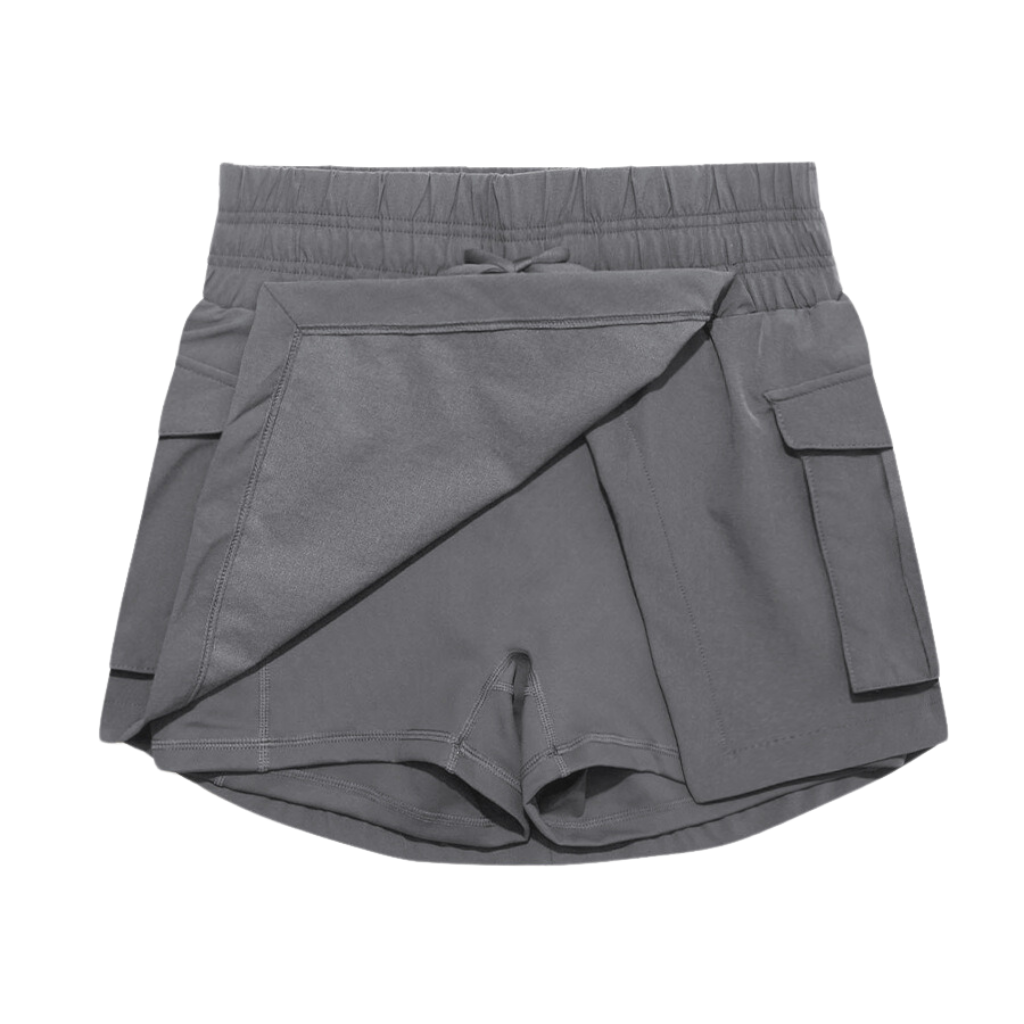 Women's Athletic High Waist Cargo Shorts