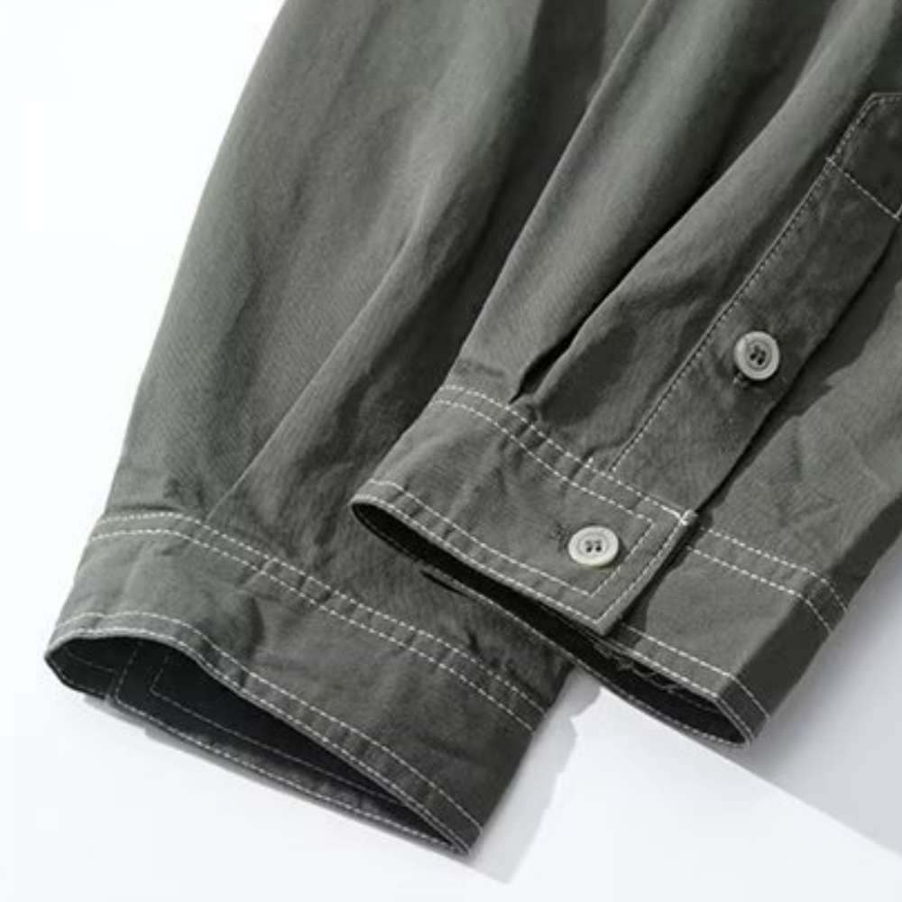 Classic Solid Denim Shirt