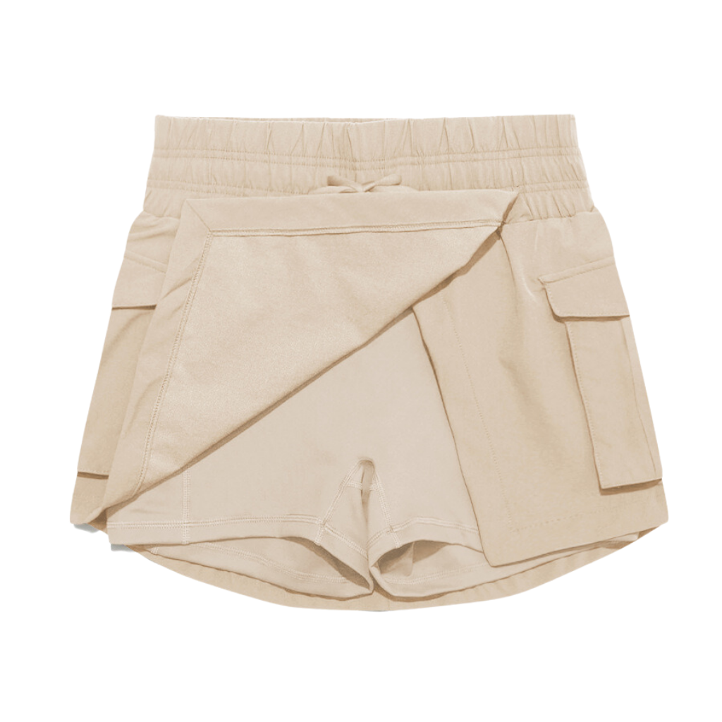 Women's Athletic High Waist Cargo Shorts