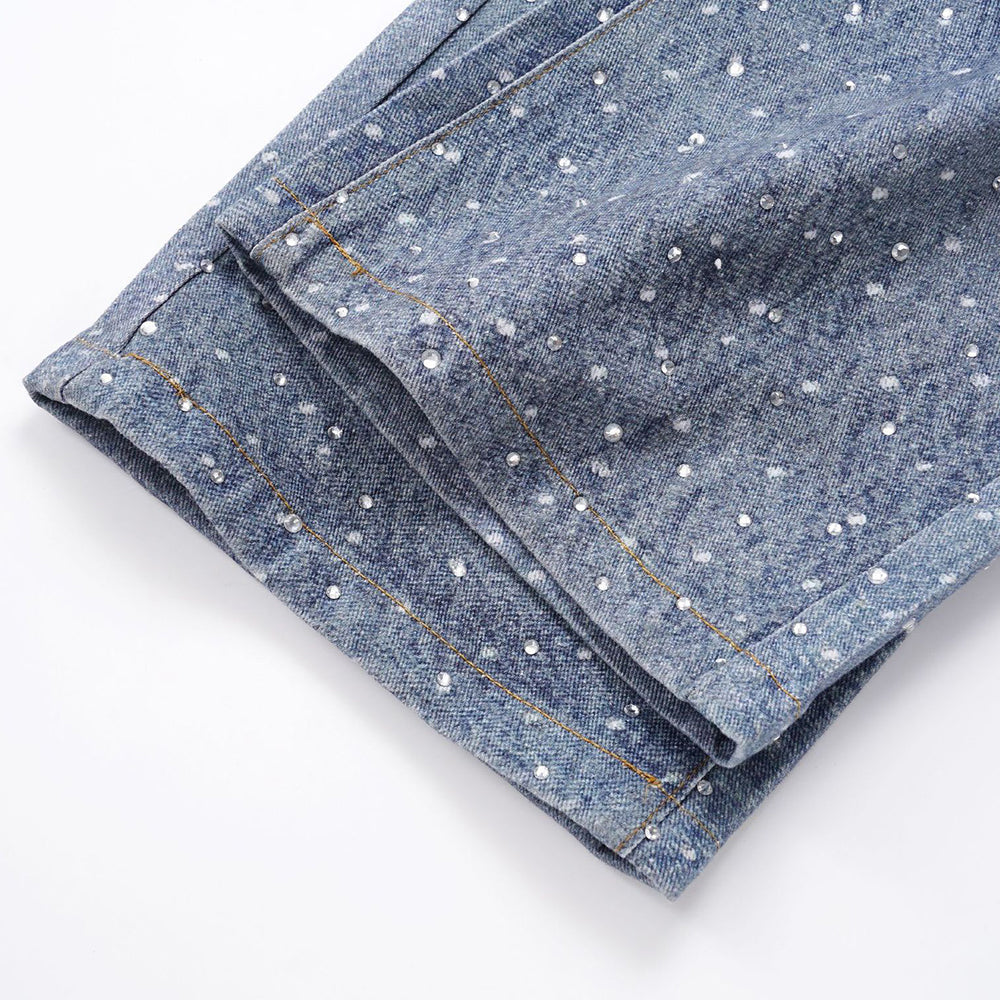 LoopStone Rhinestone Baggy Jeans