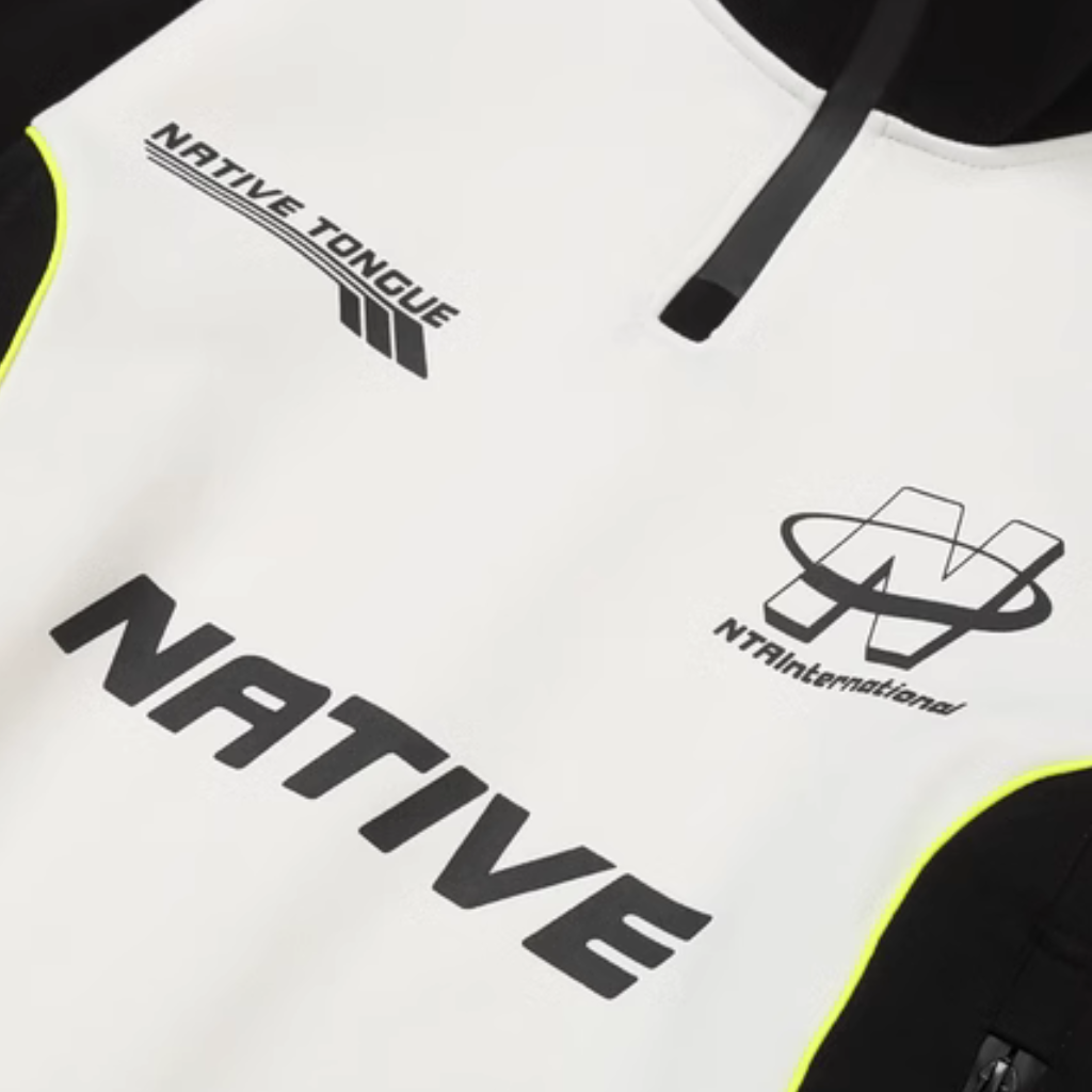 High Street Zipper Reflective Strip Sweatshirt