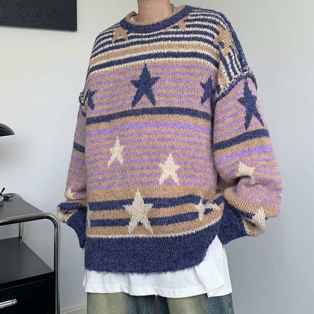 Vintage Stars Stripes Sweater