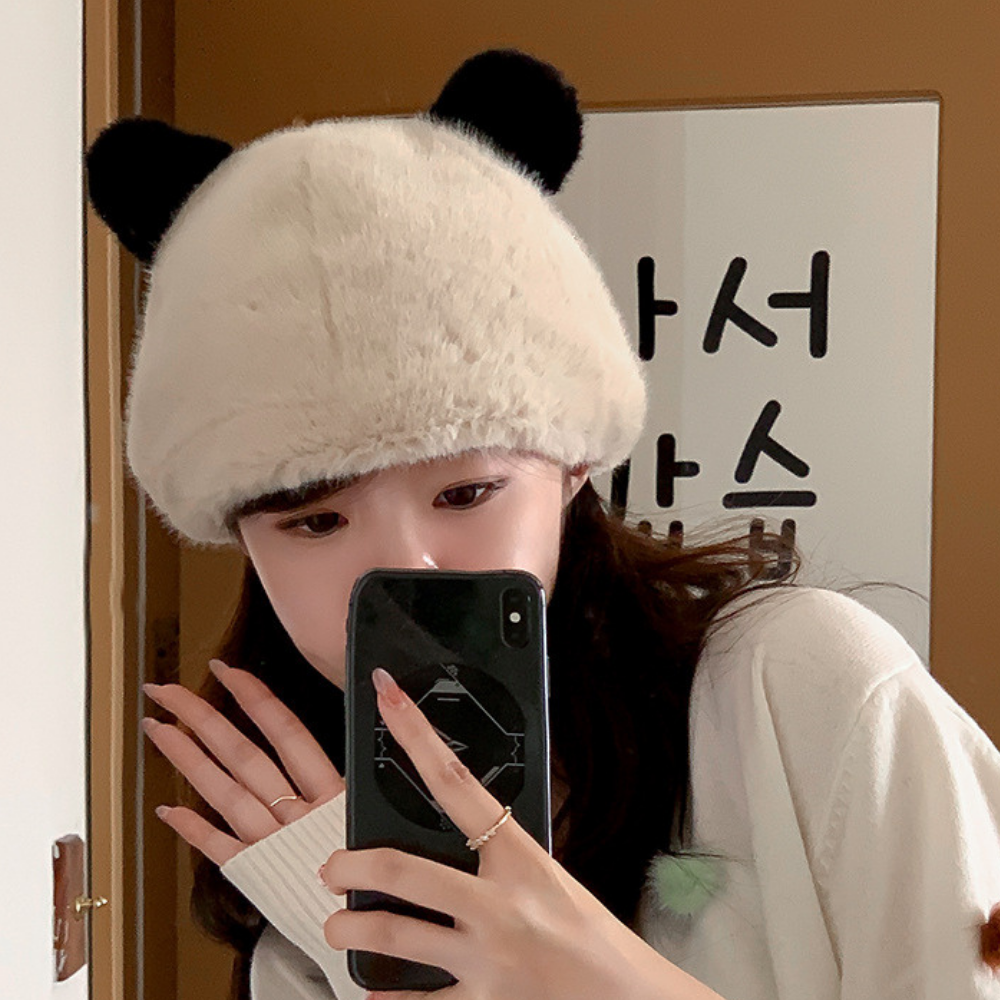 Cute Bear Ears Plush Hat