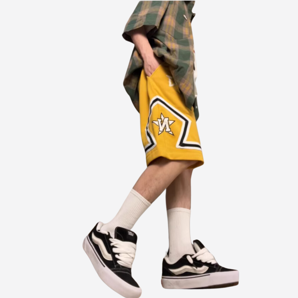 American Embroidered Basketball Shorts