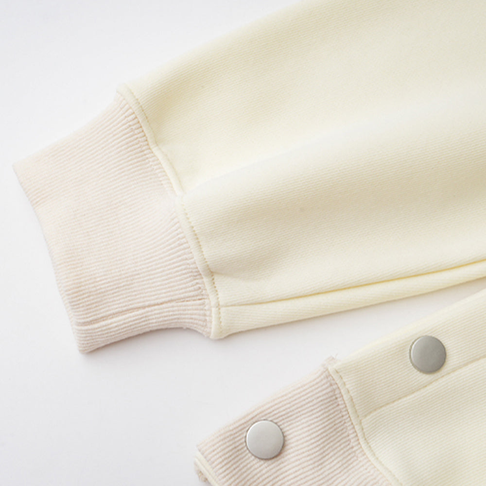 Letter Button Design Loose star Hoodie