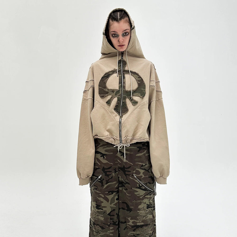 AokLok Dark Heavy Industry Splicing Hoodie