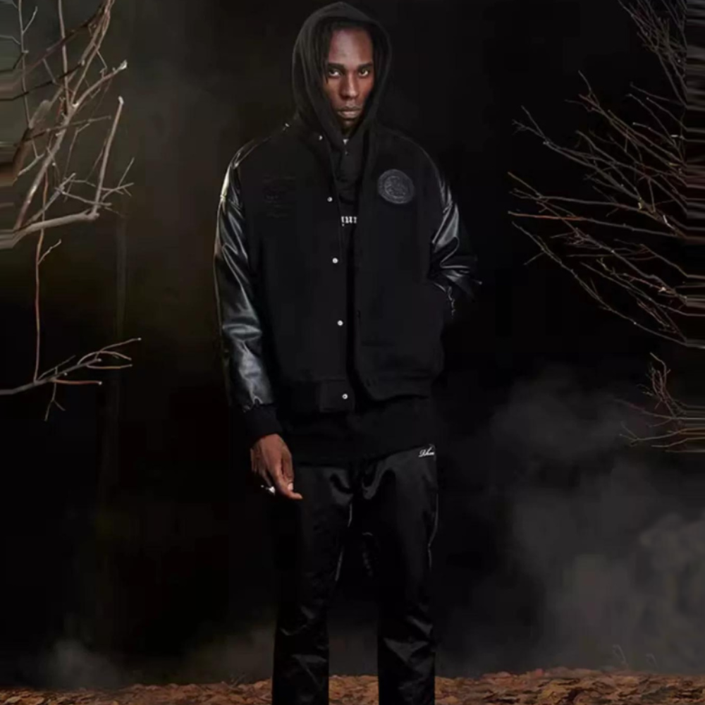 American Woolen Leather Motorcycle Jacket