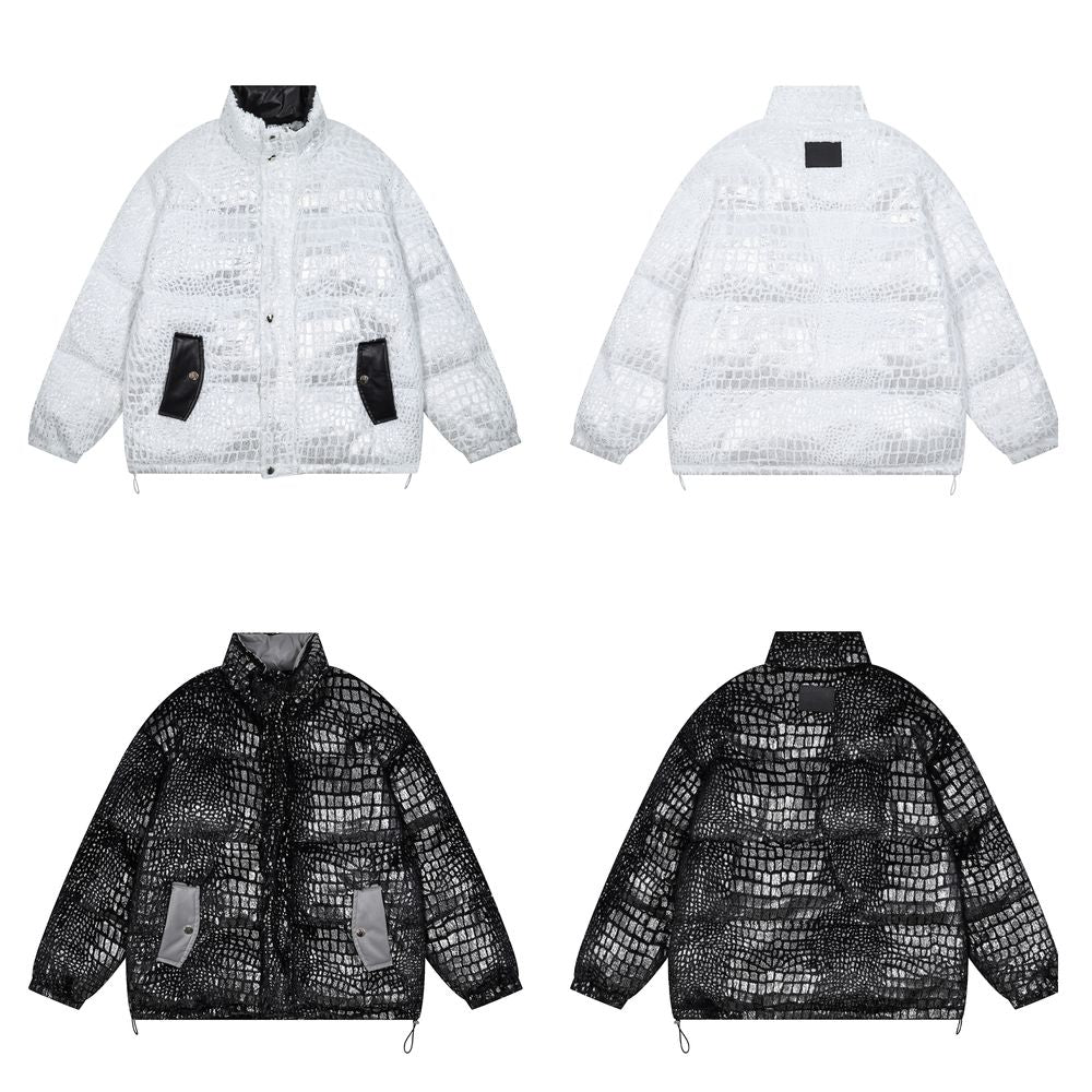 【NOW TREND】Reflective Shiny Leather Coat