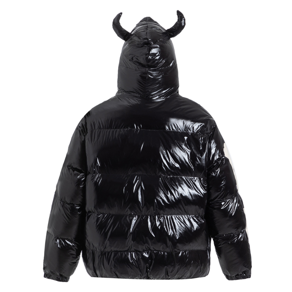 Halloween Skeleton Patch Hooded Coat