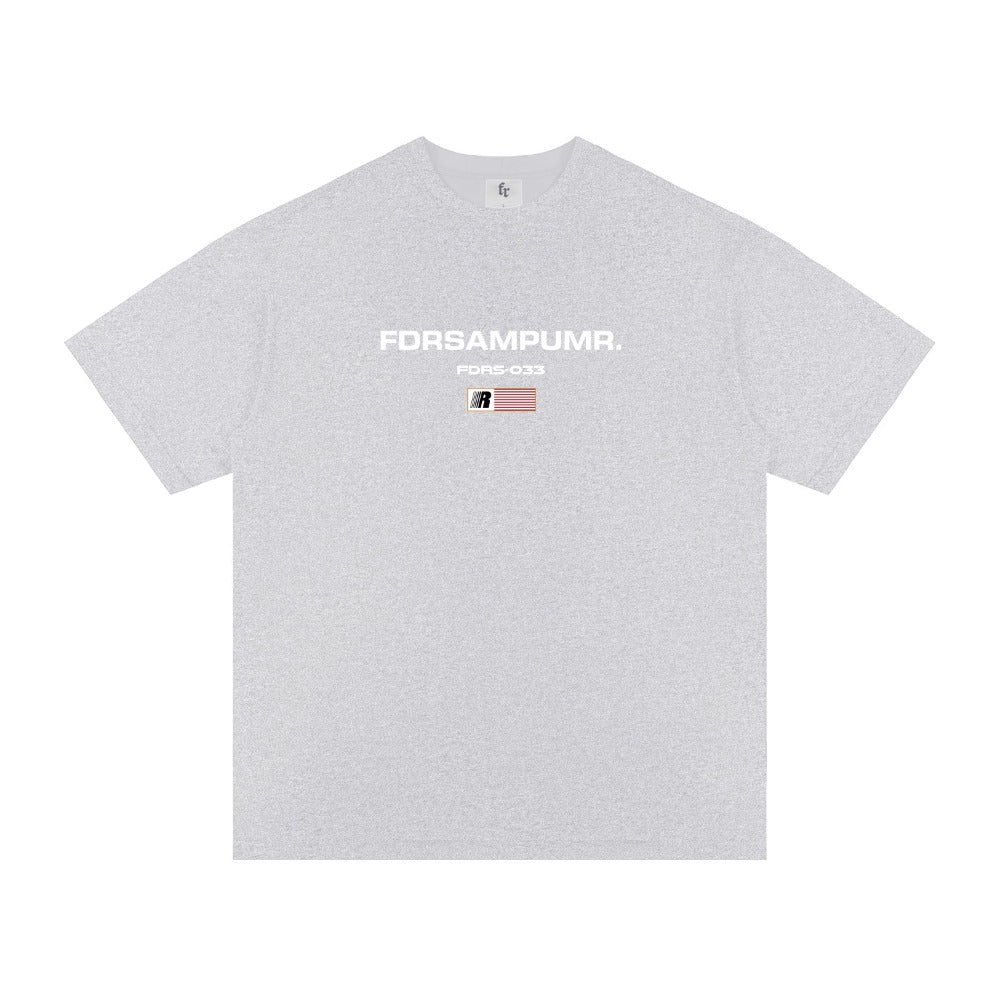 Street Philanthropist Foam Print Short Sleeve T-Shirt Men's and Women's Summer High Street Loose Top T-Shirt
