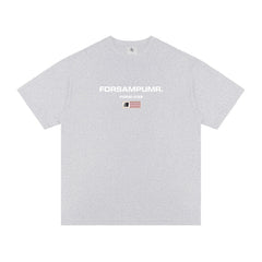 Street Philanthropist Foam Print Short Sleeve T-Shirt Men's and Women's Summer High Street Loose Top T-Shirt Details