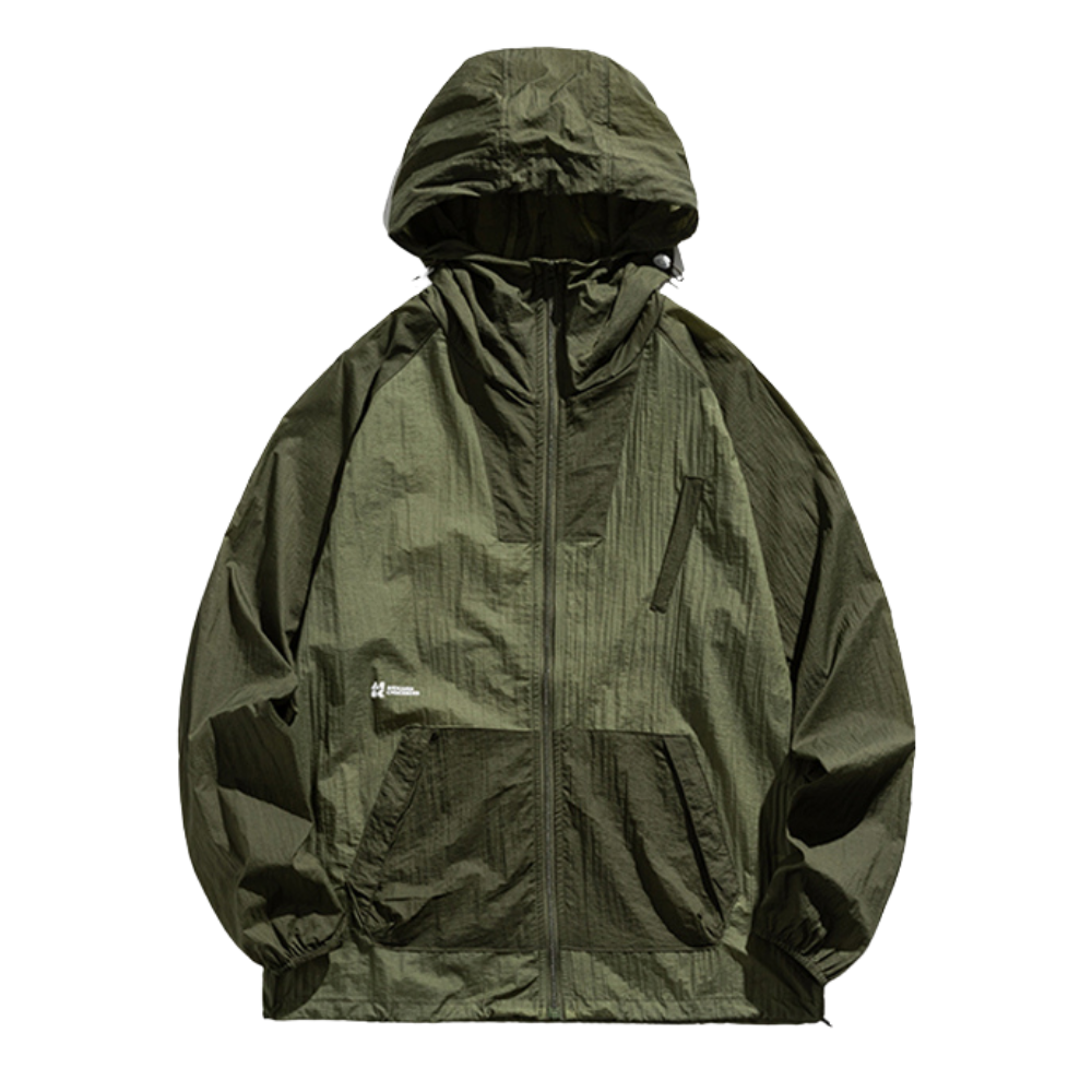 Spliced Ice Silk Sun Protection Jacket