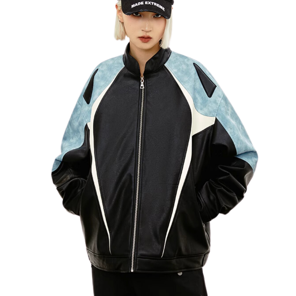 High Street Leather Biker Jacket