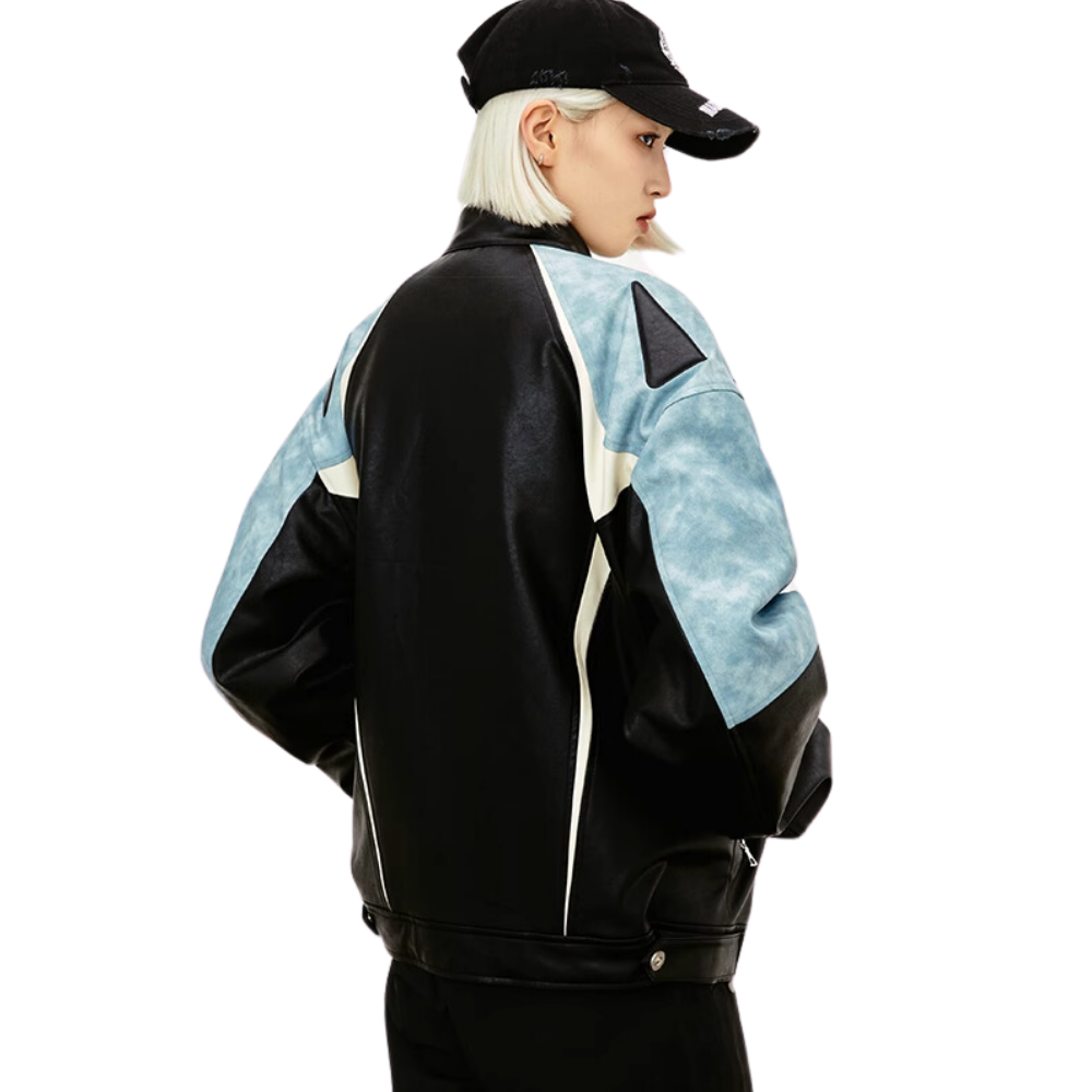 High Street Leather Biker Jacket