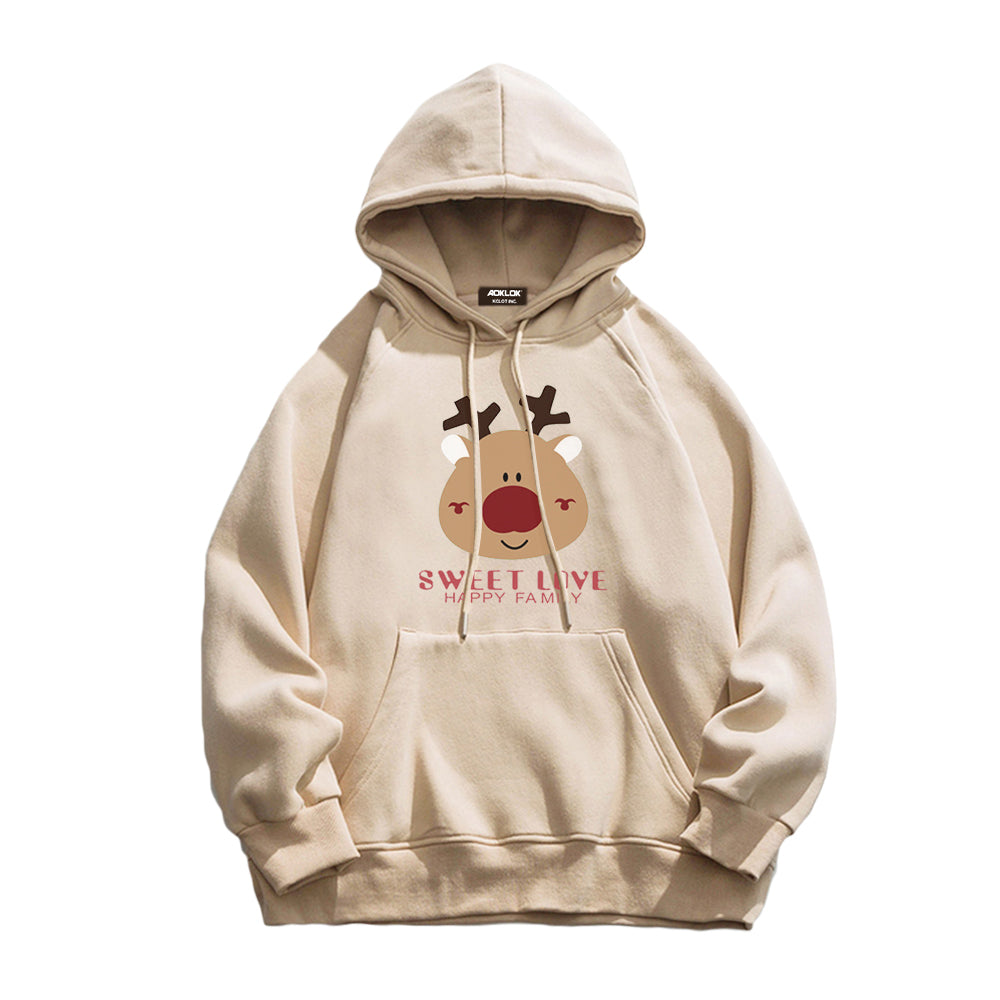Cute Comic Elk Hoodie