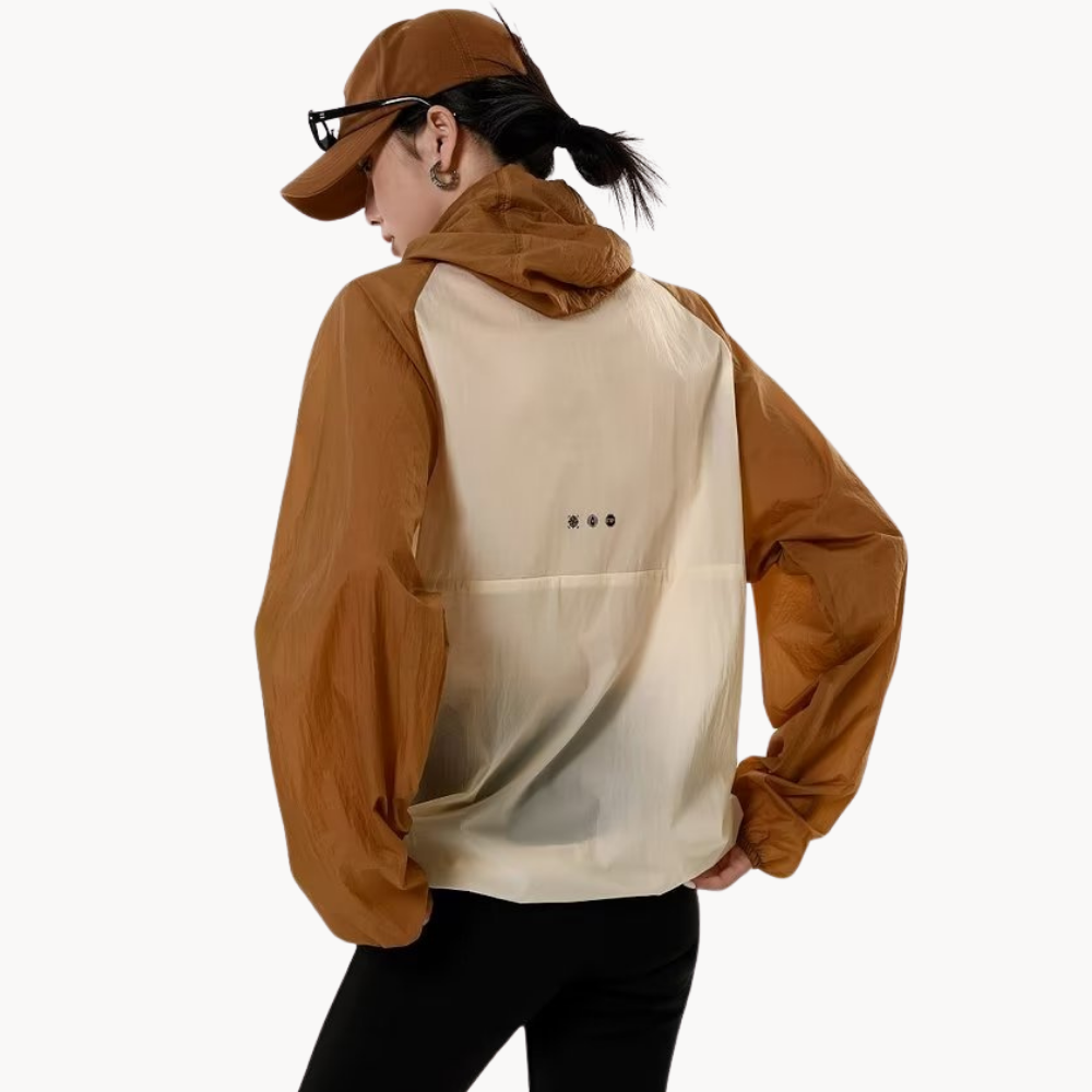 Spliced Ice Silk Sun Protection Jacket